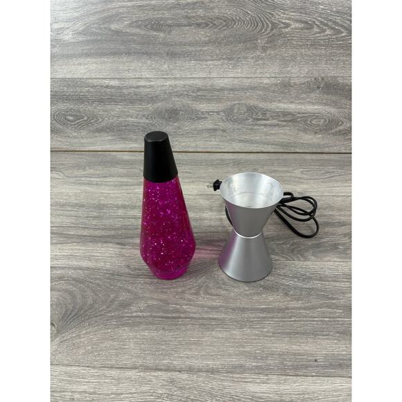 Lava Lamp 14.5” Motion & Glitter Cool Blue Liquid / Magenta Lava Model 2118 - Picture 5 of 7